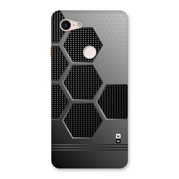 Grey Black Hexa Back Case for Google Pixel 3 XL