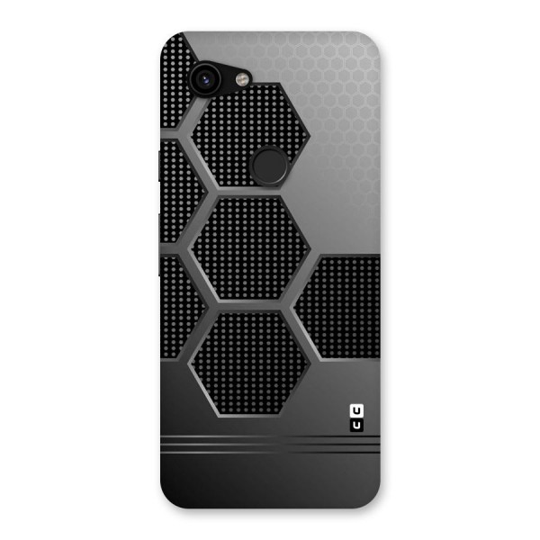 Grey Black Hexa Back Case for Google Pixel 3a