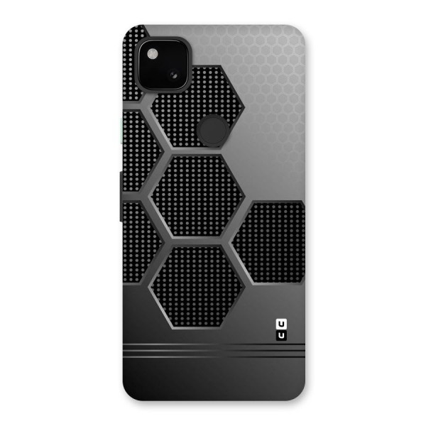 Grey Black Hexa Back Case for Google Pixel 4a