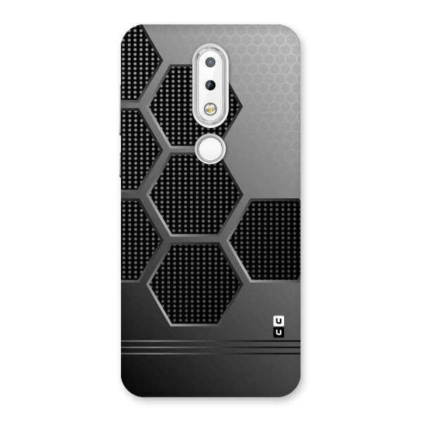 Grey Black Hexa Back Case for Nokia 6.1 Plus