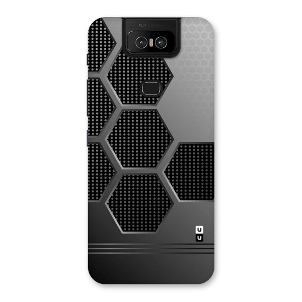 Grey Black Hexa Back Case for Zenfone 6z