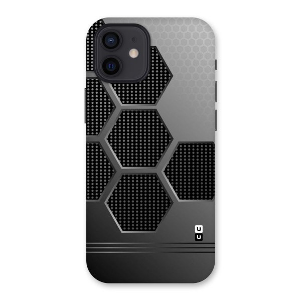 Grey Black Hexa Back Case for iPhone 12