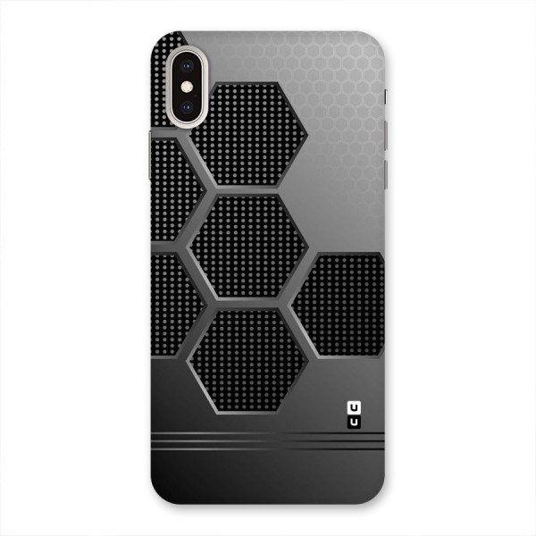Grey Black Hexa Back Case for iPhone XS Max