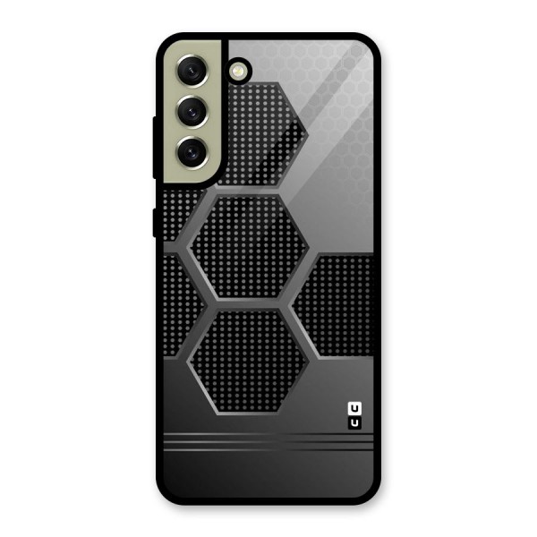 Grey Black Hexa Glass Back Case for Galaxy S21 FE 5G