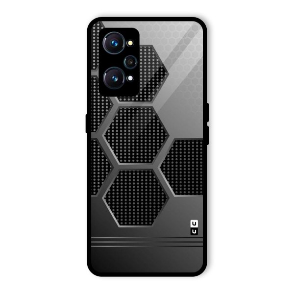 Grey Black Hexa Glass Back Case for Realme GT Neo2