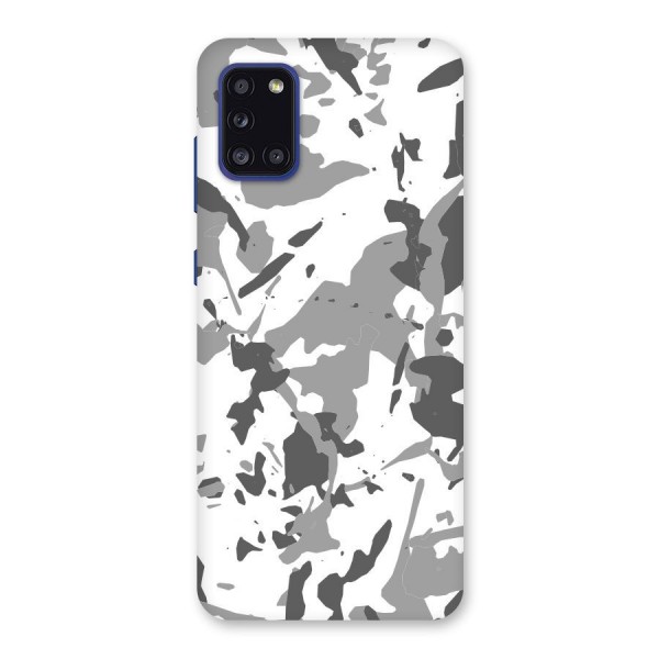 Grey Camouflage Army Back Case for Galaxy A31