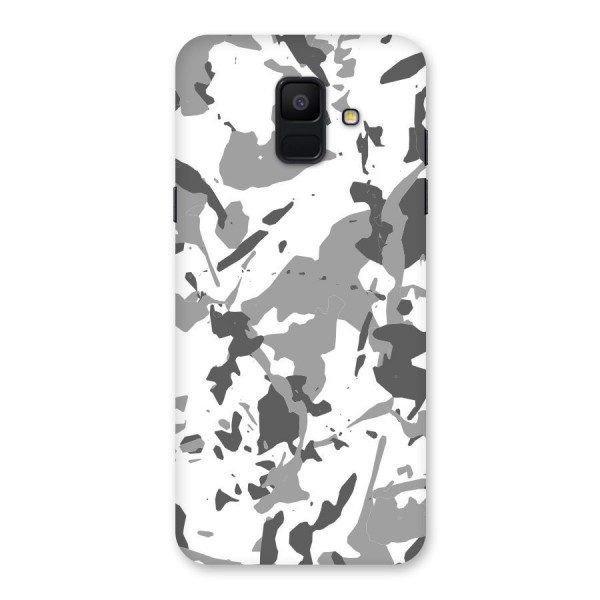 Grey Camouflage Army Back Case for Galaxy A6 (2018)