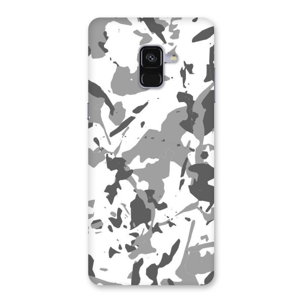 Grey Camouflage Army Back Case for Galaxy A8 Plus