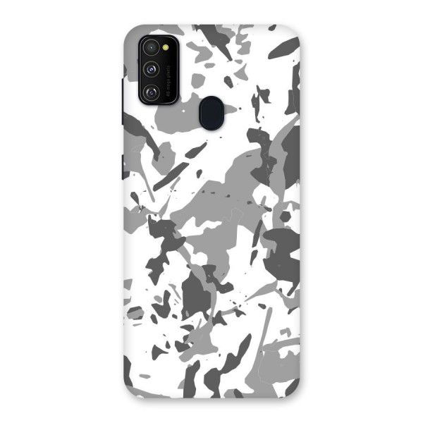 Grey Camouflage Army Back Case for Galaxy M30s