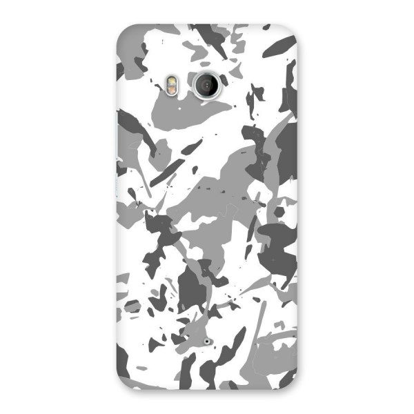 Grey Camouflage Army Back Case for HTC U11