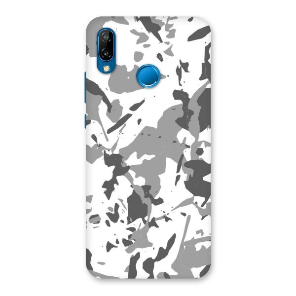 Grey Camouflage Army Back Case for Huawei P20 Lite