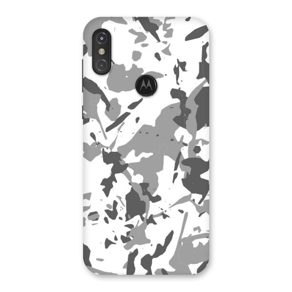 Grey Camouflage Army Back Case for Motorola One Power
