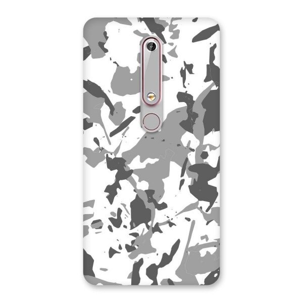 Grey Camouflage Army Back Case for Nokia 6.1