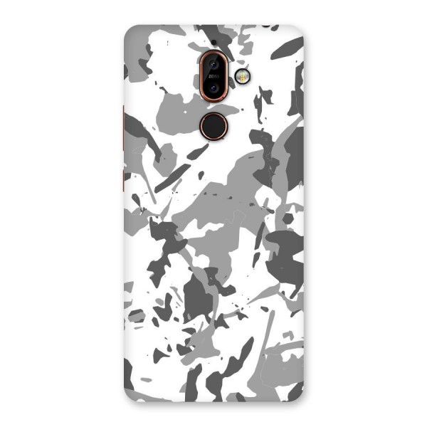 Grey Camouflage Army Back Case for Nokia 7 Plus