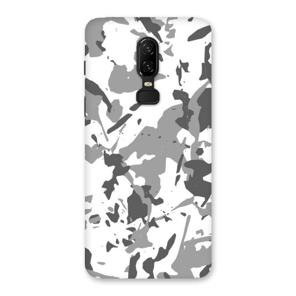 Grey Camouflage Army Back Case for OnePlus 6