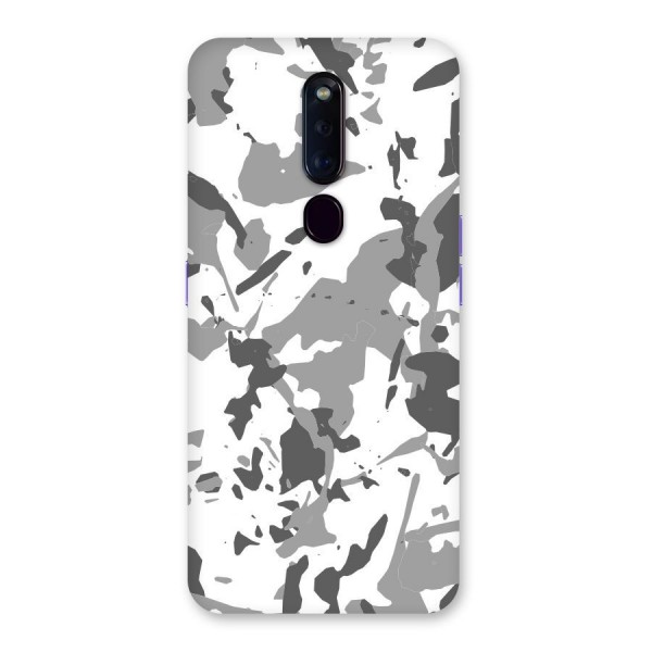 Grey Camouflage Army Back Case for Oppo F11 Pro