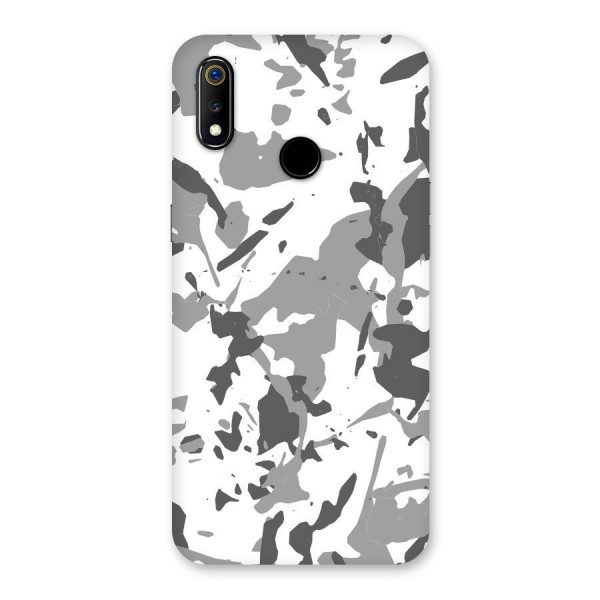 Grey Camouflage Army Back Case for Realme 3