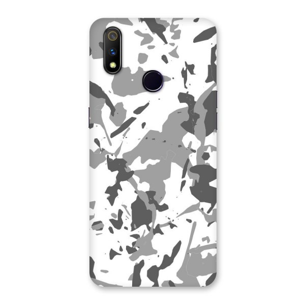 Grey Camouflage Army Back Case for Realme 3 Pro
