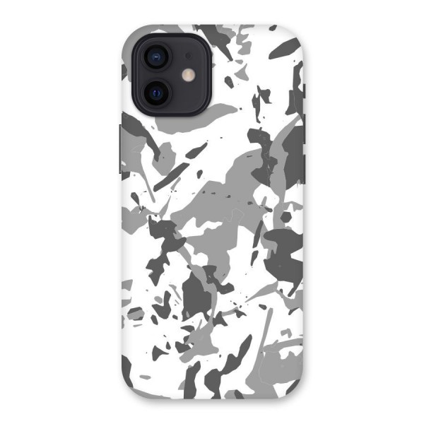 Grey Camouflage Army Back Case for iPhone 12