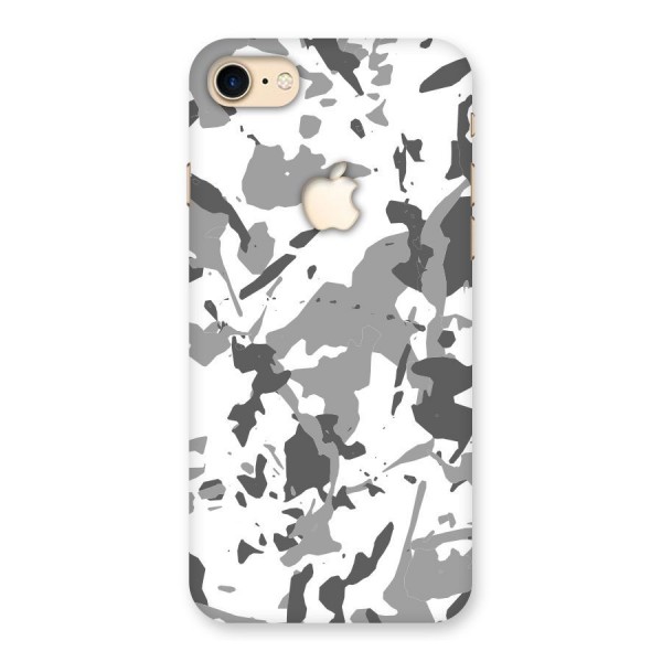 Grey Camouflage Army Back Case for iPhone 7 Apple Cut