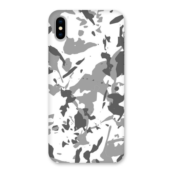 Grey Camouflage Army Back Case for iPhone XS
