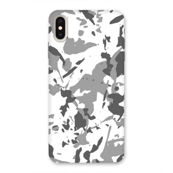 Grey Camouflage Army Back Case for iPhone XS Max