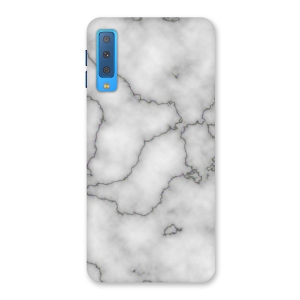 Grey Marble Back Case for Galaxy A7 (2018)