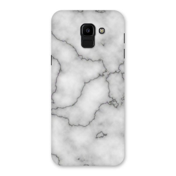 Grey Marble Back Case for Galaxy J6