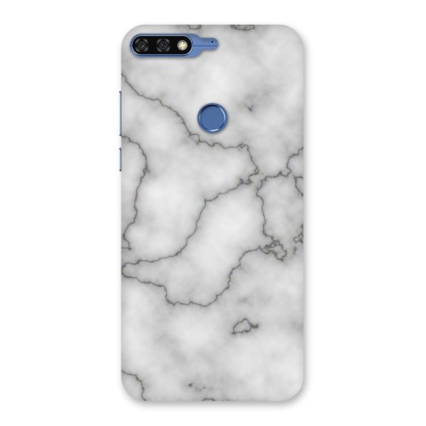 Grey Marble Back Case for Honor 7C