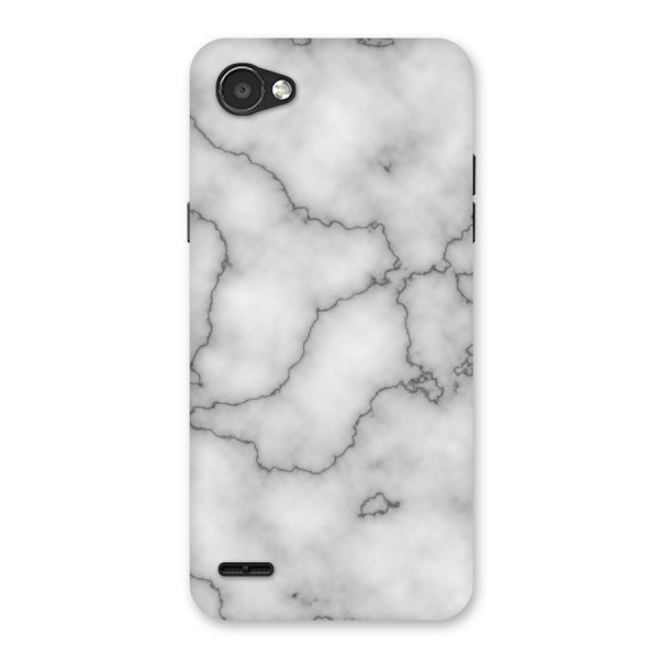 Grey Marble Back Case for LG Q6