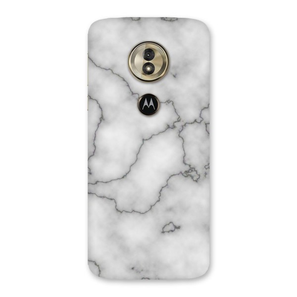 Grey Marble Back Case for Moto G6 Play