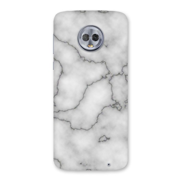 Grey Marble Back Case for Moto G6 Plus