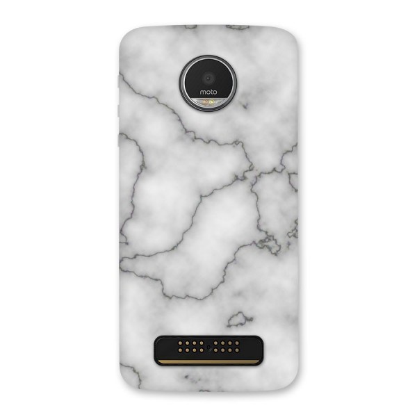 Grey Marble Back Case for Moto Z Play