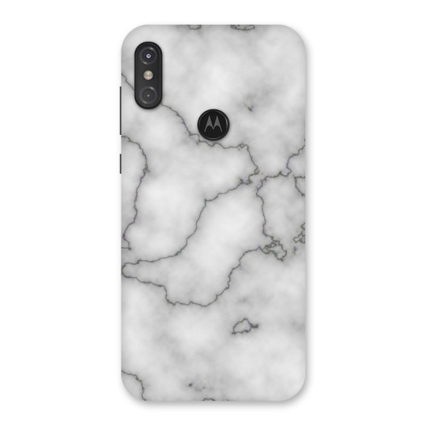 Grey Marble Back Case for Motorola One Power