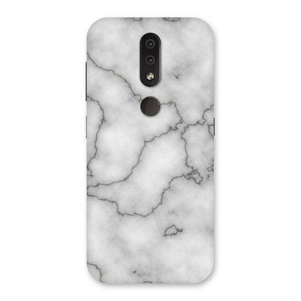 Grey Marble Back Case for Nokia 4.2