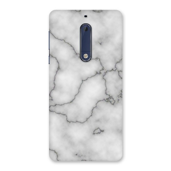Grey Marble Back Case for Nokia 5