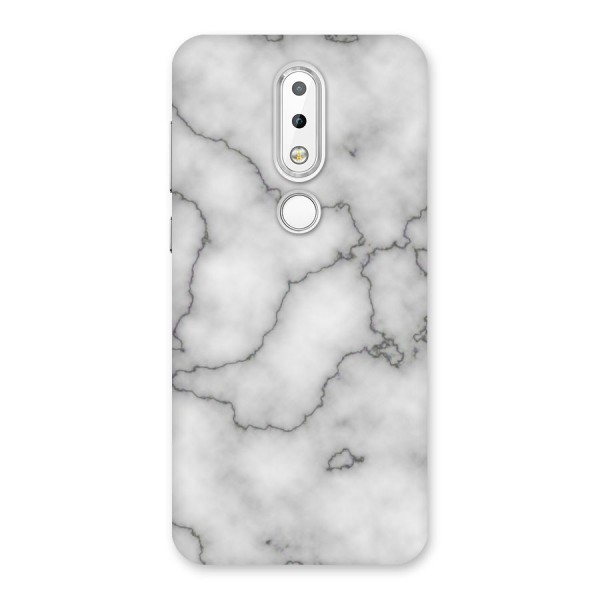 Grey Marble Back Case for Nokia 6.1 Plus