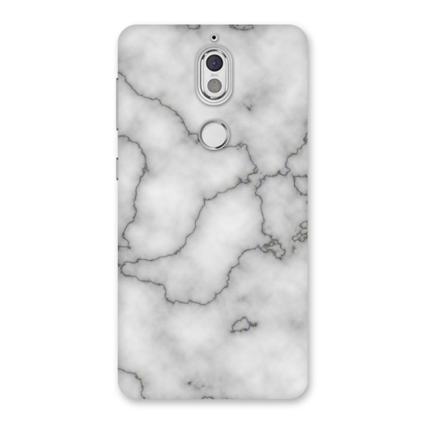 Grey Marble Back Case for Nokia 7