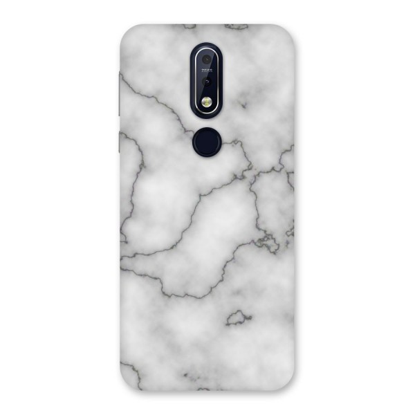Grey Marble Back Case for Nokia 7.1