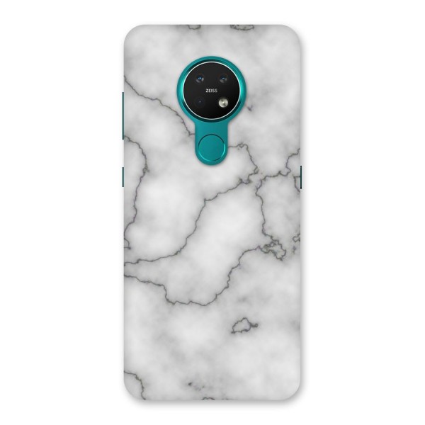 Grey Marble Back Case for Nokia 7.2