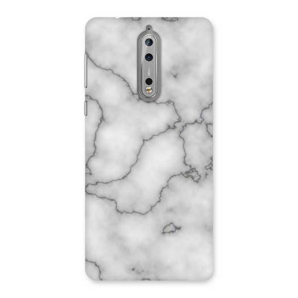 Grey Marble Back Case for Nokia 8