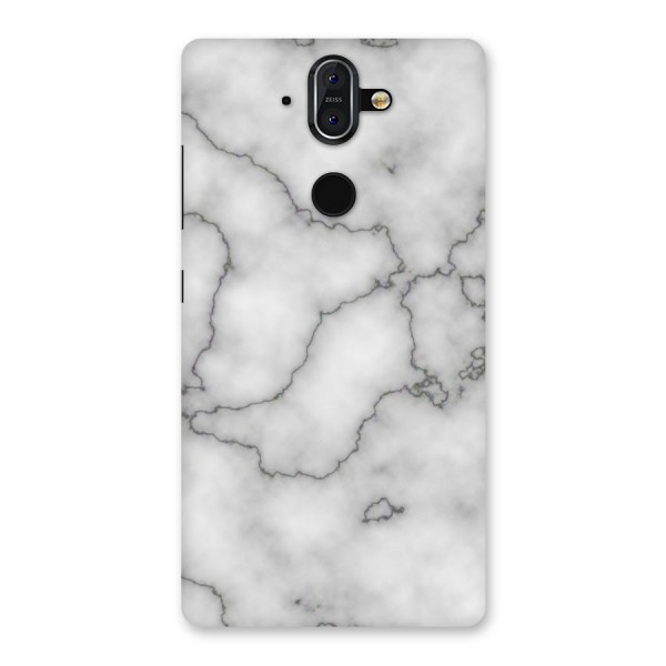 Grey Marble Back Case for Nokia 8 Sirocco