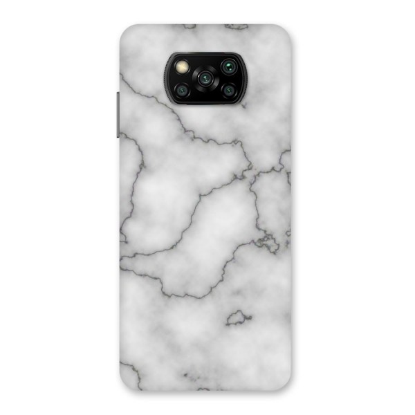 Grey Marble Back Case for Poco X3