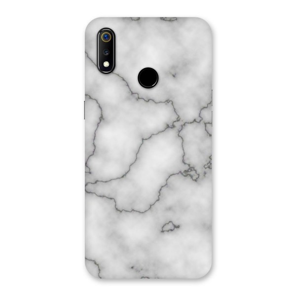 Grey Marble Back Case for Realme 3