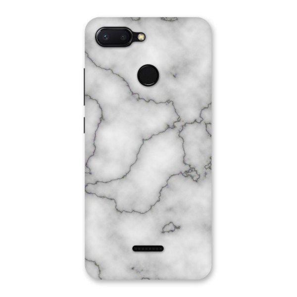 Grey Marble Back Case for Redmi 6