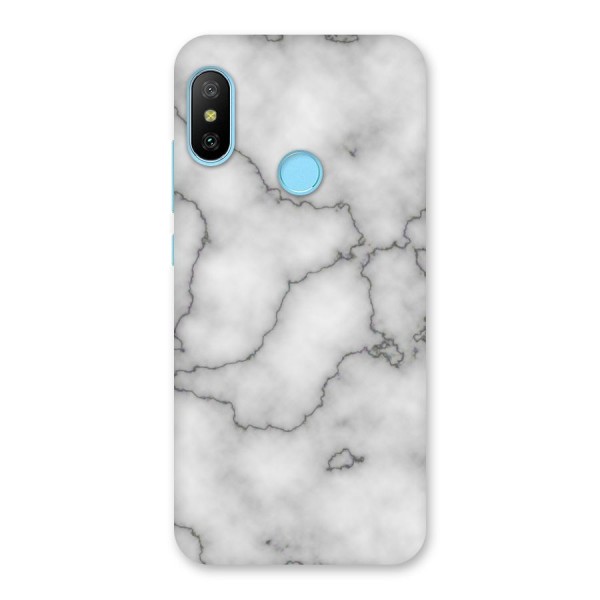 Grey Marble Back Case for Redmi 6 Pro