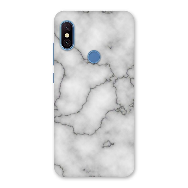 Grey Marble Back Case for Redmi Note 6 Pro