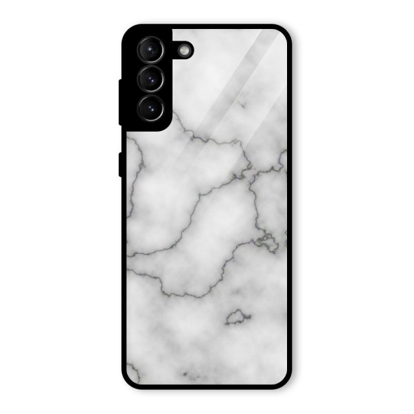 Grey Marble Glass Back Case for Galaxy S21 Plus