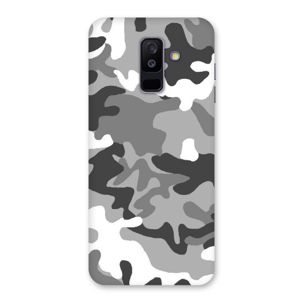Grey Military Back Case for Galaxy A6 Plus