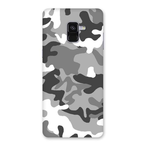 Grey Military Back Case for Galaxy A8 Plus